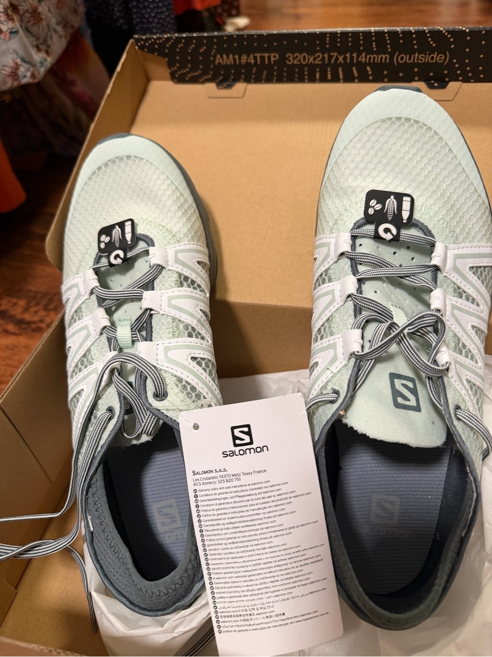 Salomon Crossamphibian Swift 2 Water Shoes - Mint Green and Gray - Picture 2 of 4